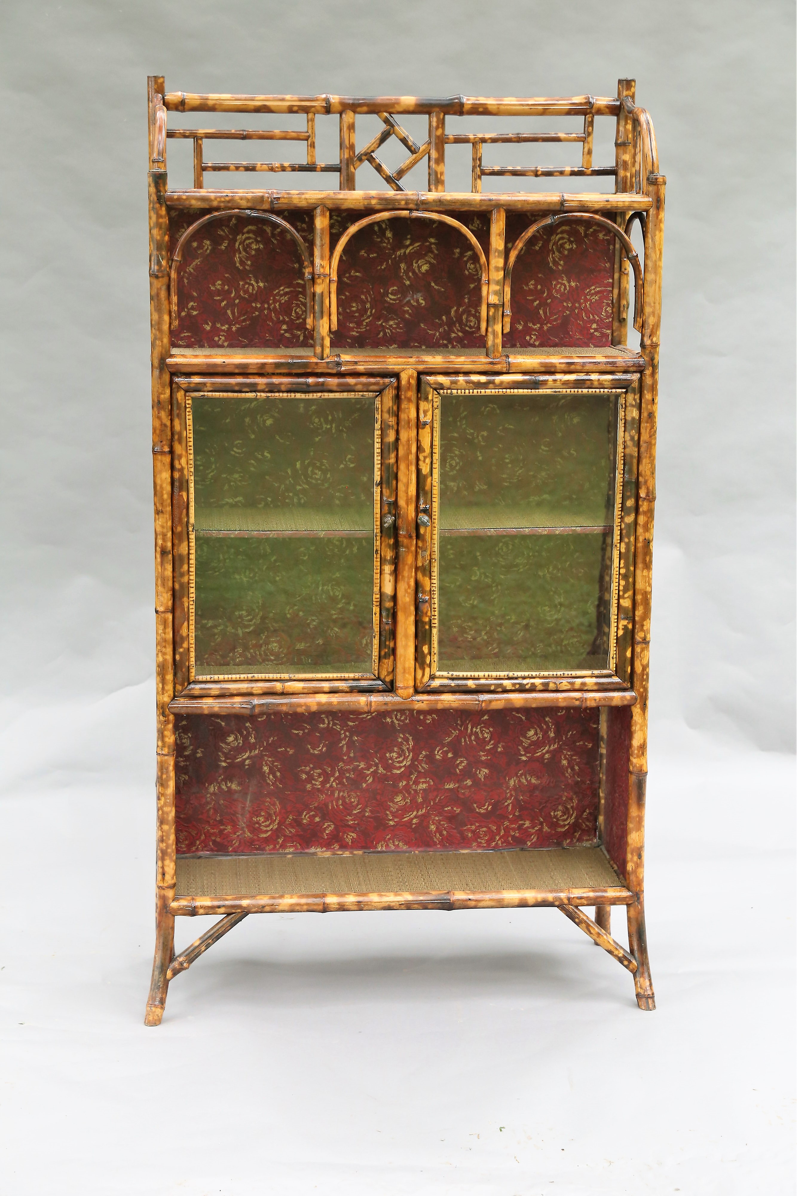 French Tortoise Bamboo Cabinet
